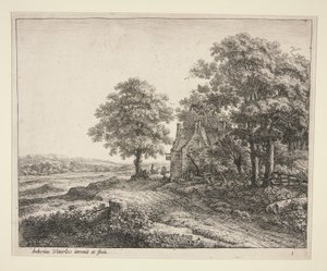 Wielka lipa przed autorstwa Anthonie Waterloo