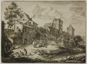 Podwórze przed karczmą, od Twelve Landscapes