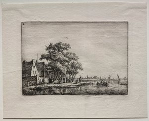 Cmentarz nad Kanałem. autorstwa Anthonie Waterloo
