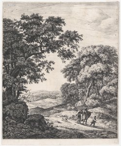 Odejście Hagar, XVII wiek. autorstwa Anthonie Waterloo