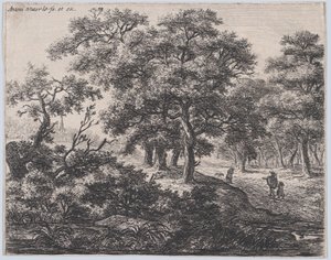 Cztery Drzewa, XVII wiek. autorstwa Anthonie Waterloo