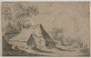 Mały Przysiółek, druga lub trzecia ćw. XVII w. autorstwa Anthonie Waterloo