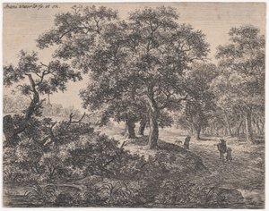 Trzy Drzewa, XVII wiek. autorstwa Anthonie Waterloo
