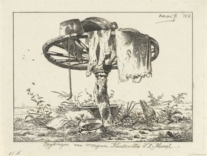 Koło na słupie autorstwa Anthonie Willem Hendrik Nolthenius de Man