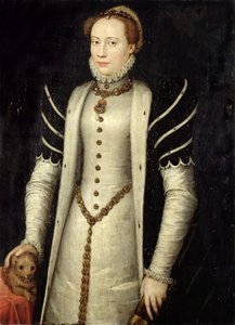 Portret szlachcianki ze szczeniakiem, 1555 (olej na desce dębowej)
