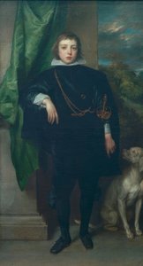 Książę Ruprecht Palatynatu z psem autorstwa Anthony van Dyck