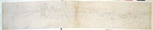 Pałac w Greenwich, ok. 1544 (pióro, atrament i ołówek na papierze) autorstwa Anthonis van den Wyngaerde