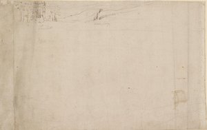Panorama Londynu widziana z Southwark: Lambeth, 1554 autorstwa Anthonis van den Wyngaerde