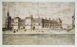 Alcazar w Madrycie autorstwa Anthonis van den Wyngaerde