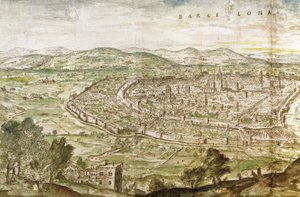 Widok Barcelony, 1563