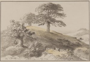 Sussex: Near St Marthas, Albury (pióro, pędzel, atrament i toaleta na papierze) autorstwa Anthony Devis