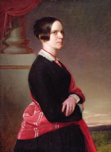 Portret pani Sandys, matki artysty, lata czterdzieste XIX wieku (olej na desce) autorstwa Anthony Frederick Augustus Sandys