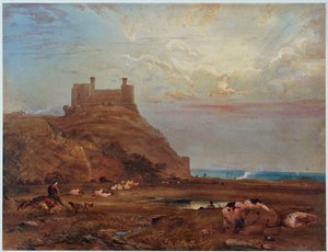 Zamek Harlech, 1820 autorstwa Anthony Vandyke Copley Fielding