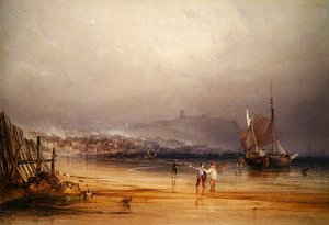 Scarborough (akwarela na papierze) autorstwa Anthony Vandyke Copley Fielding