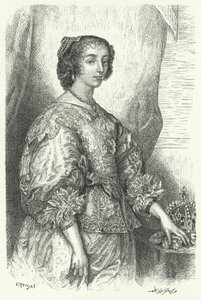 Henrietta Maria iš Prancūzijos, Anglijos, Škotijos ir Airijos Karolio I karalienė (graviravimas)poli