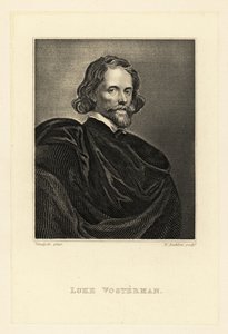 Portret Lucasa Vorstermana Starszego, rytownik barokowy autorstwa Anthony van (after) Dyck