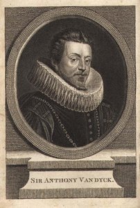 Sir Anthony van Dyck (1599-1641) (grawerowanie) autorstwa Anthony van (after) Dyck