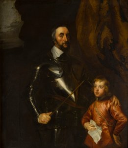 Portret Tomasza, hrabiego Arundel z jednym z jego wnuków (1592-1646), ok. 1620-41 (olej na płótnie)