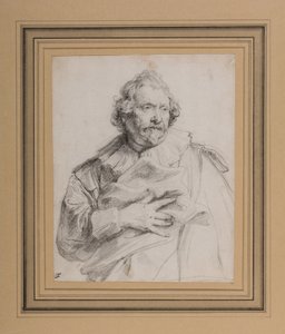 Carolus de Mallery, ok. 1632-35 (czarna kreda na białym papierze) autorstwa Anthony van Dyck