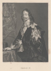 Karol I, grawerowane przez AH Payne autorstwa Anthony van Dyck