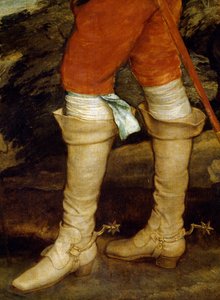 Polowanie Karola I, autor Anthony van Dyck (1599-1641), detal autorstwa Anthony van Dyck