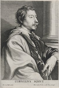Cornelius Schut, bez daty (akwaforta na papierze czerpanym z grawerem) autorstwa Anthony van Dyck