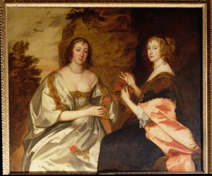Hrabina Morton (zm. 1654) i pani Killigrew (zm. 1638) autorstwa Anthony van Dyck