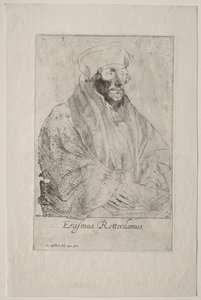 Desiderius Erazm z Rotterdamu. autorstwa Anthony van Dyck