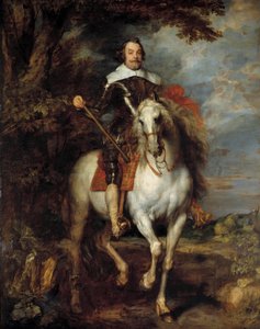 Portret konny Don Francisco de Moncada (1586-1635), hrabiego Dossuny, ambasadora króla Hiszpanii Filipa IV w Brukseli Obraz Antona (Antoon lub Anthony) van Dyck (1599-1641) XVII w. Ndz. 3,05x2,42 m - Portret jeździecki Don Francisco de autorstwa Anthony van Dyck
