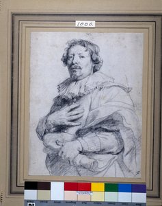 Gaspard de Crayer (czarna kreda na białym papierze) autorstwa Anthony van Dyck