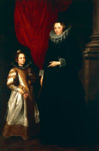 Жеронима Бриньол Сэлл охинполитойгоо хамт autorstwa Anthony van Dyck