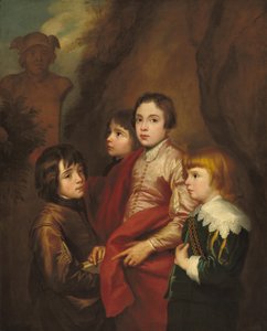 Grupa Czterech Chłopców, prawdopodobnie połowa XVII wieku. autorstwa Anthony van Dyck