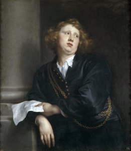 Henricus Liberti ou Hendrik van Groeninghen - Portret kompozytora i organisty Henricus Liberti (1610-1669) - Peinture de Sir Anthonis (Anton ou Antoon) van Dyck (1599-1641) - 1627-1632 - Olej na płótnie - 107x97 cm-Museo del Prado, Madryt autorstwa Anthony van Dyck