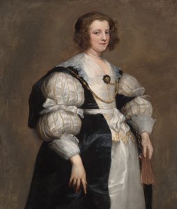 Dama z wachlarzem, ok. godz. 1628. autorstwa Anthony van Dyck