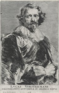 Lucas Vosterman, 1628-1632 (akwaforta na papierze wykładanym z grawerem) autorstwa Anthony van Dyck