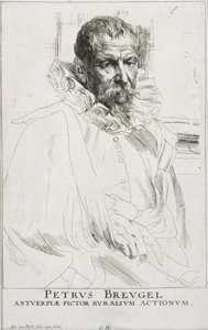 Pieter Bruegel autorstwa Anthony van Dyck
