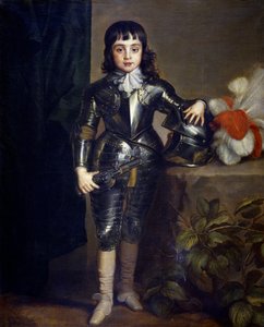 Portret Karola II Anglii (1630-1685) jako dziecko - Dyck, Sir Anthony van (1599-1641) - ok. 1637 - Olej na płótnie - 135x109 - Museo del Prado, Madryt autorstwa Anthony van Dyck
