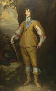 Portret Karola I Ludwika 1617-1680, elektor palatyn, ok. 1637 autorstwa Anthony van, Dyck