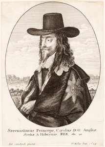 Portret Karola I, wyd. 1649 autorstwa Anthony van Dyck