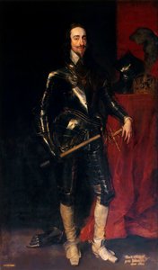 Portret króla Karola I Anglii, Szkocji i Irlandii 1600-1649, 1638. autorstwa Anthony van Dyck