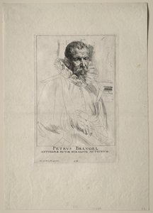 Portret Pietera Bruegla. autorstwa Anthony van Dyck