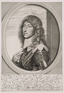 Portret księcia Ruperta (1619-82) palatyna reńskiego i księcia Bawarii, rytowany przez Williama Faithorne