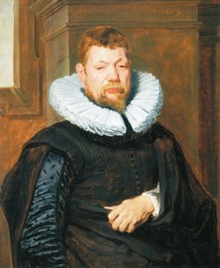 Portret brodatego mężczyzny, ok. 1616 (olej na płycie dębowej)