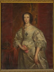 Portret Henrietty Marii (1609-1699), królowej Anglii autorstwa Anthony van Dyck