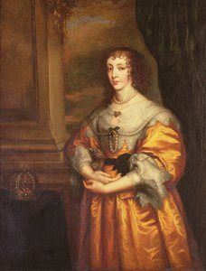Królowa Henrietta Maria, c.1633 autorstwa Anthony van Dyck