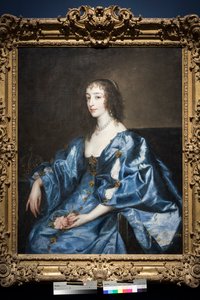 Królowa Henrietta Maria z Anglii, c.1636-38 (olej na płótnie) autorstwa Anthony van Dyck