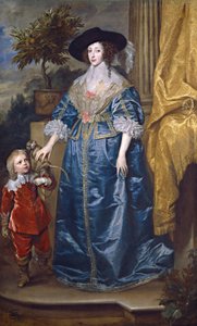 Królowa Henrietta Maria z Sir Jeffreyem Hudsonem autorstwa Anthony van Dyck