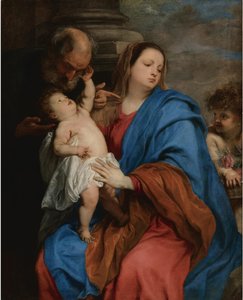Święta Rodzina z aniołem autorstwa Anthony van Dyck