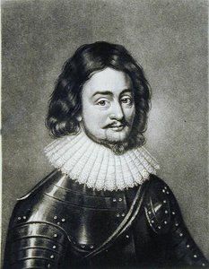 Fryderyk V (1596-1632) król Czech, elektor palatyn reński, ilustracja z portretów postaci wybitnych w historii brytyjskiej, ryty przez Roberta Dunkartona (1744-c.1817) (mezzotinta)