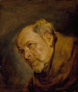 Głowa mnicha (Jan Malderus, biskup Antwerpii, jako św. Bonawentura) autorstwa Anthony van Dyck